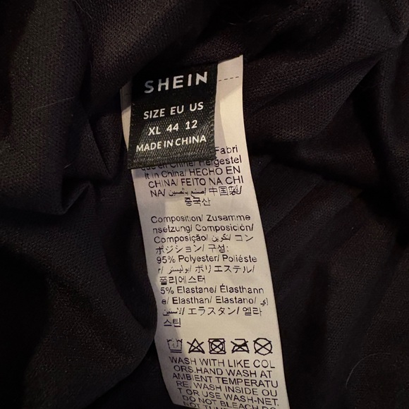 SHEIN Black and Silver Sequin Mini Dress - Picture 5 of 6